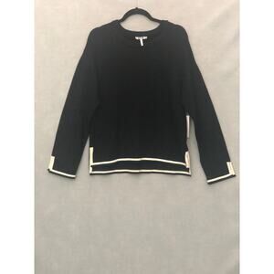 Three Dots Women's Small Hazel Sweater Black NEW